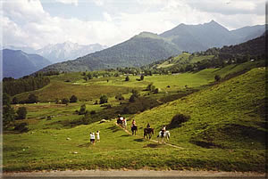  Le Plateau du Benou, notre base estivale est situ  900m d'altitude, sur la route du Col de Marie Blanque, frontire entre valle d'Ossau et d'Aspe, tape de transhumance entre valles et hautes montagnes.
